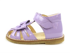 Angulus lilac sandal with lacquer and bow